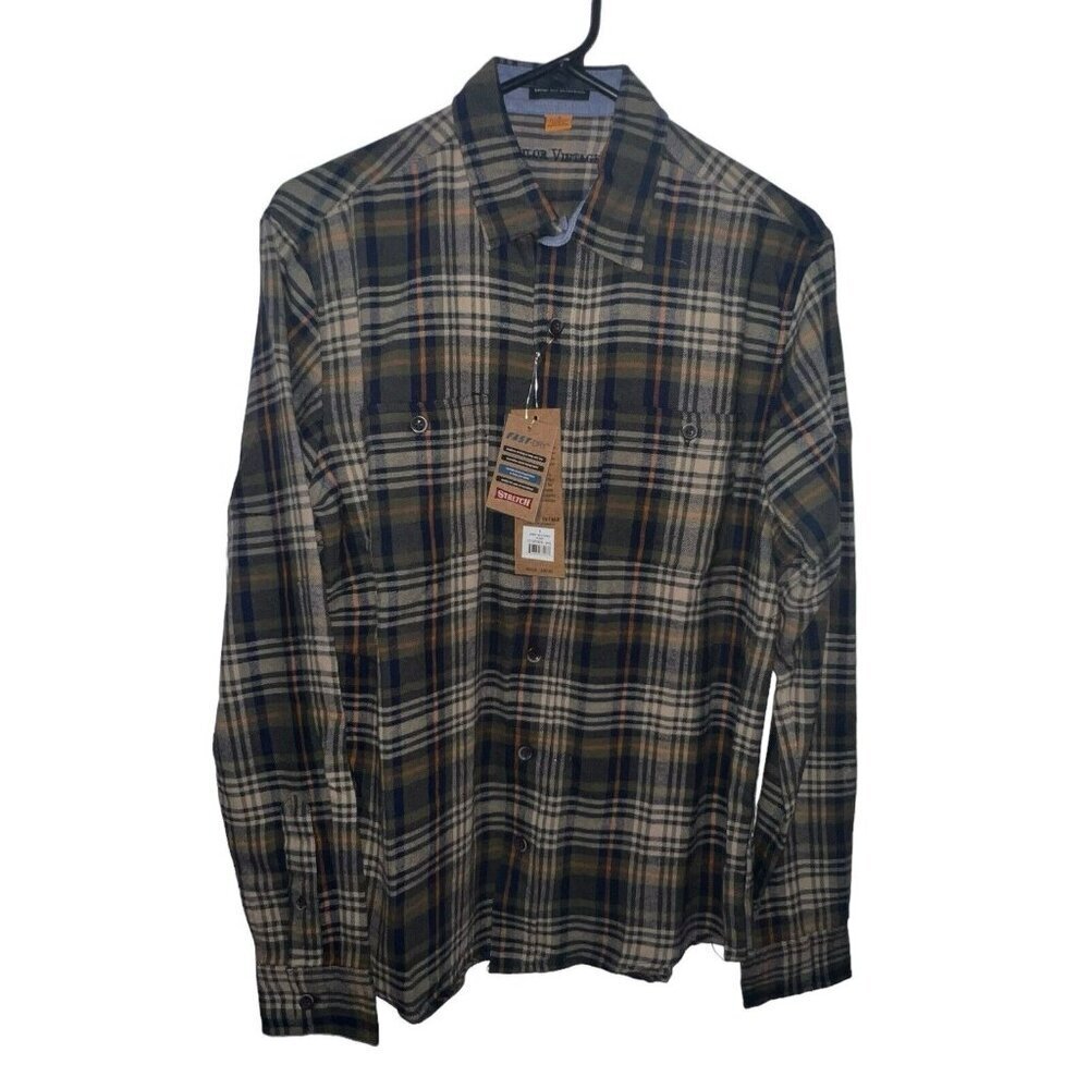 Tailor Vintage Luxe Performance Flannel Button Down Shirt Men’s Size Small NWT